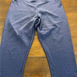 Penningtons Blue Stretch Leggings with Textured Design